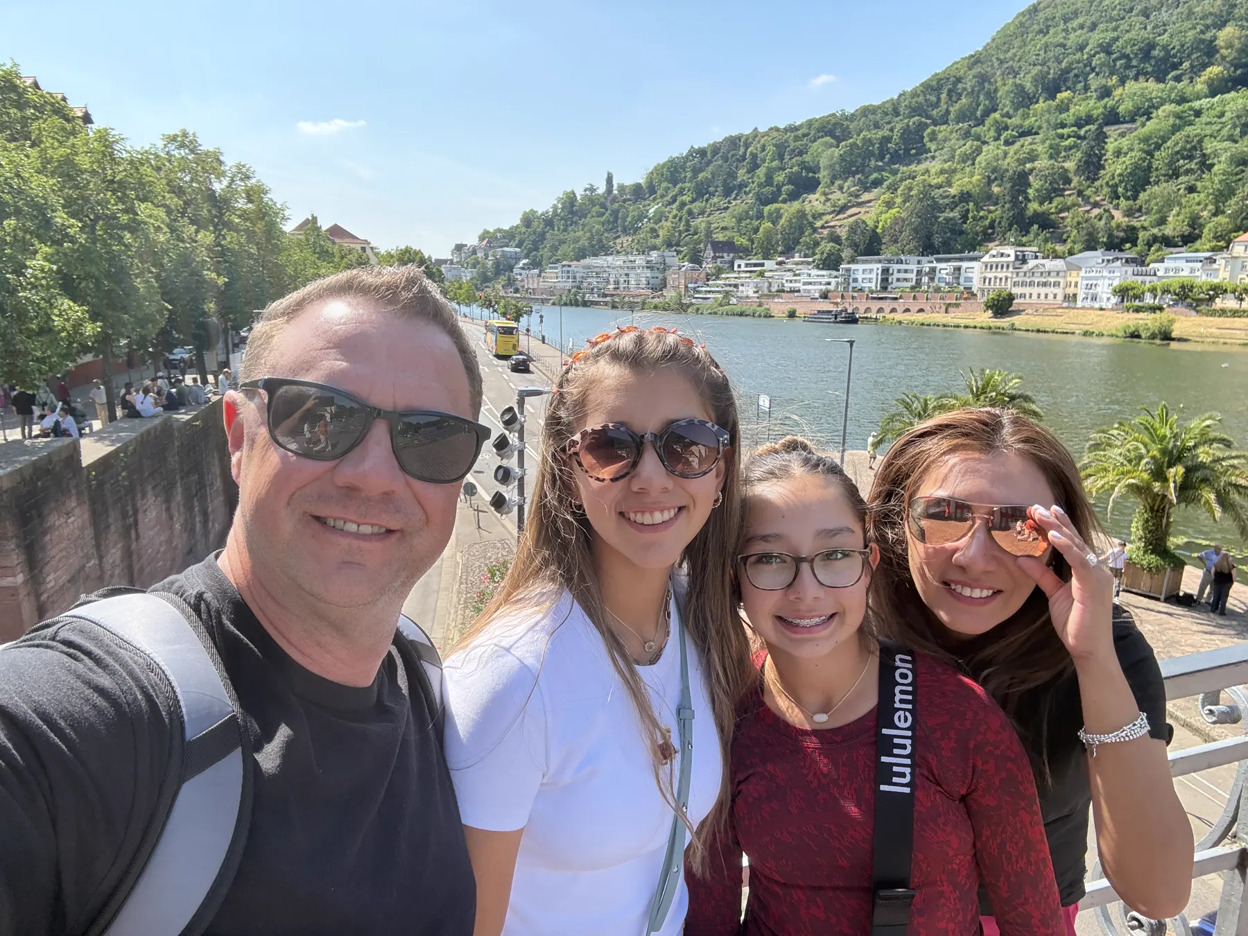 Michael Kidd traveling with his family